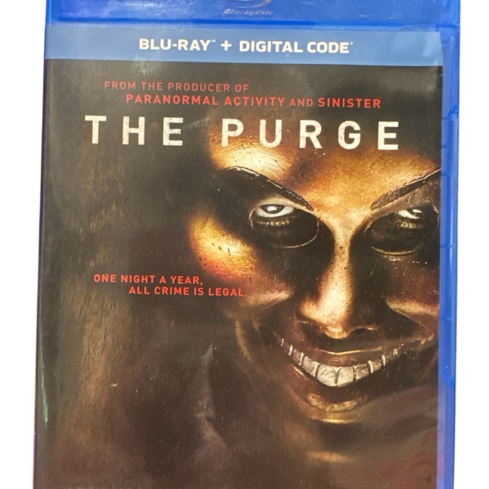 🔪 7 MOVIES/$50 | The Purge (Blu-ray) | Dystopian Horror Thriller | Near Perfect